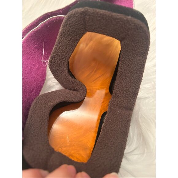 Spy plus kids Snowboarding skiing goggles sparkly purple spy plus with orange ti - Picture 5 of 5